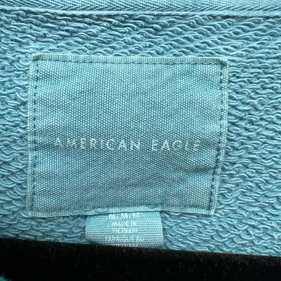 American Eagle Hooded Sweatshirt Womens Medium Oversized Workout Fitness Walking - Picture 2 of 12